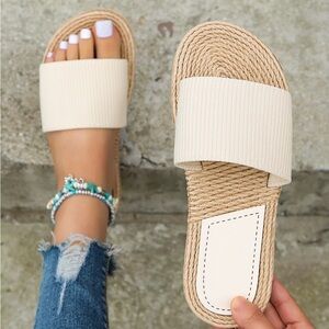 Sandy beige sandals